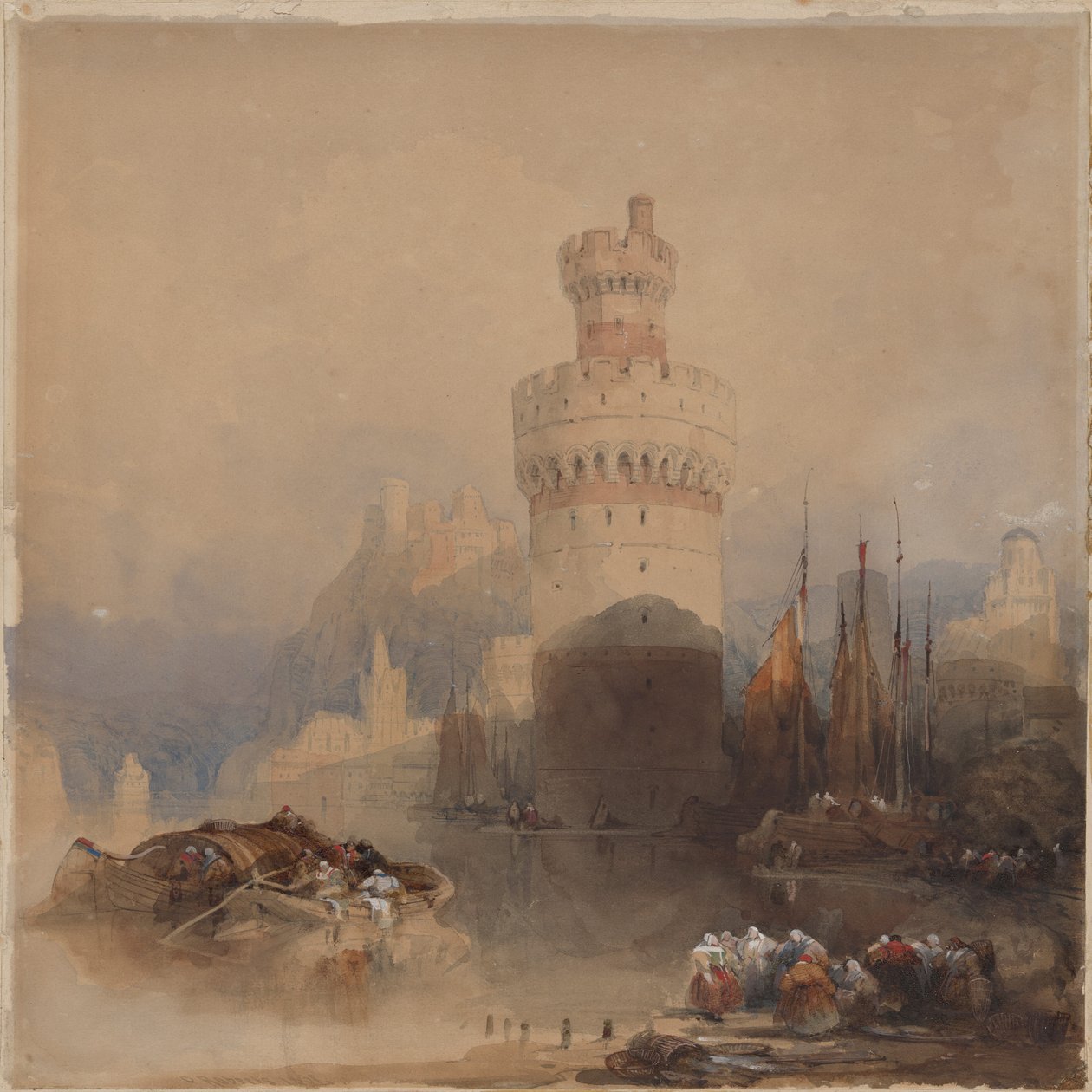 Oberwesel am Rhein von David Roberts