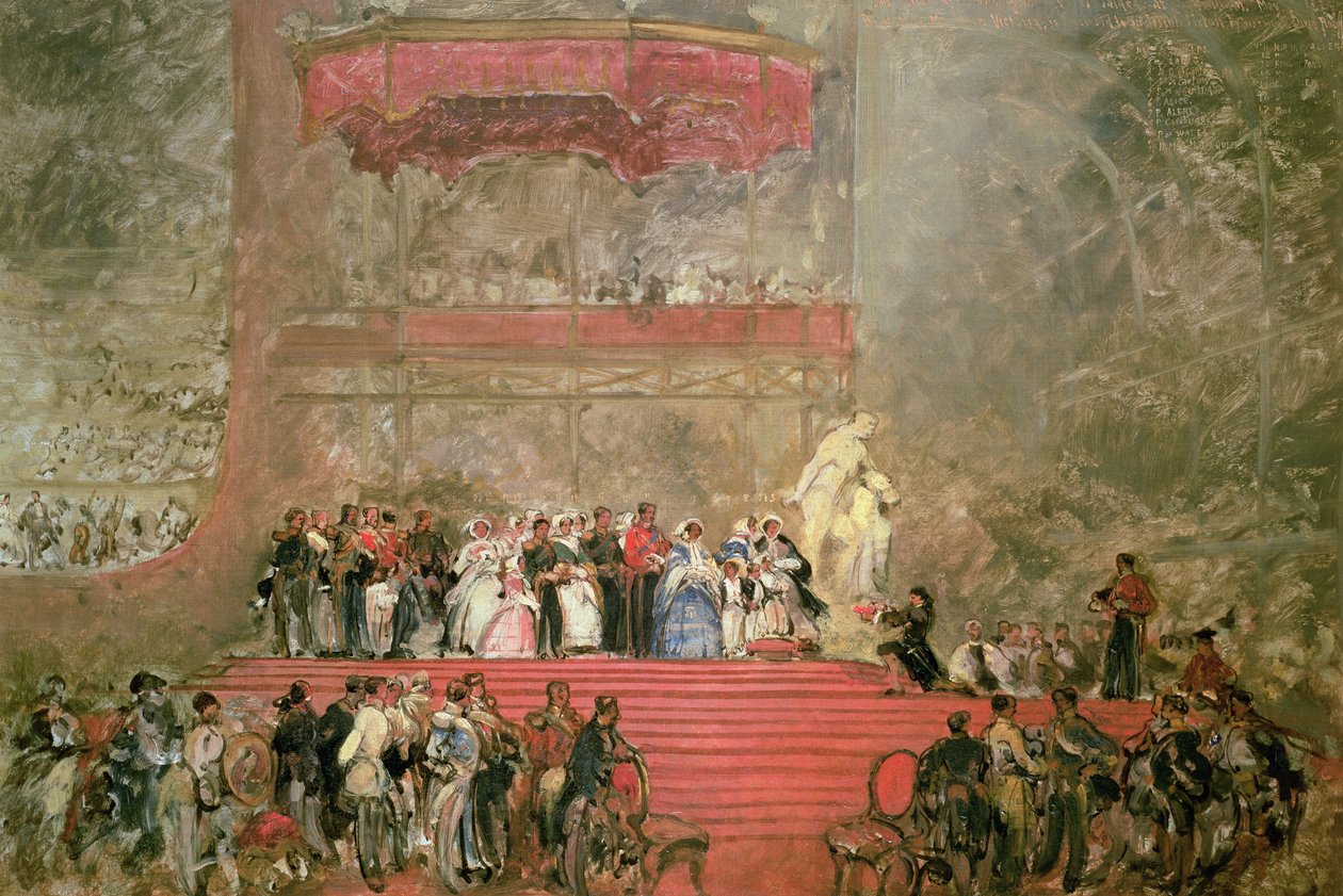 Die Eröffnung des Crystal Palace für die Große Ausstellung, 1851 von David Roberts