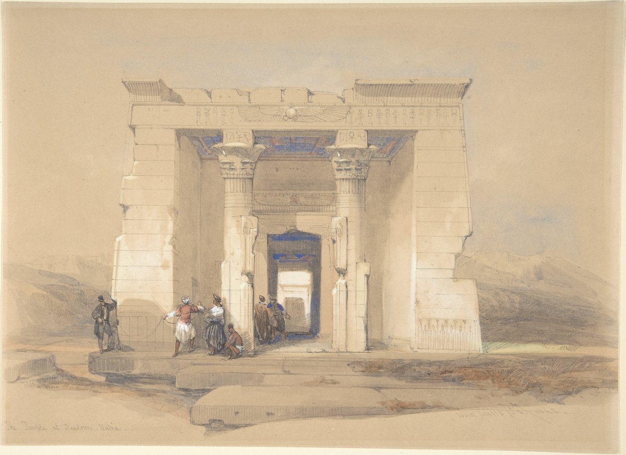 Der Tempel von Dendur, Nubien von David Roberts