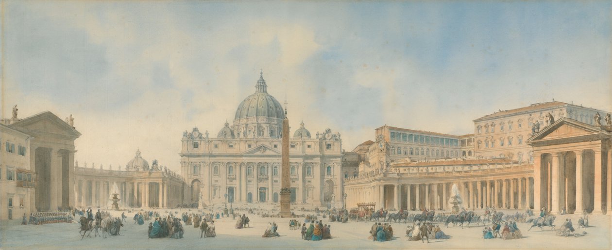 Ansicht von St. Peter, Rom von David Roberts