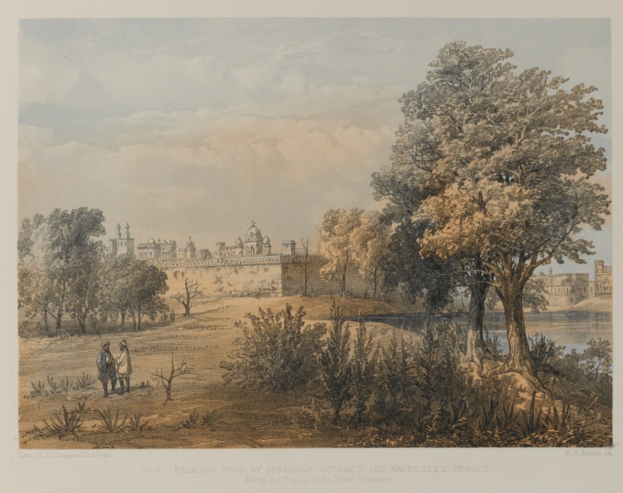 Paläste, die von den Truppen der Generäle Outram und Havelock gehalten werden von David Scott Lieutenant Colonel (after) Dodgson