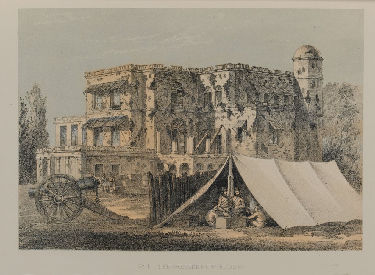 Das Residenzhaus, Lucknow von David Scott Lieutenant Colonel (after) Dodgson