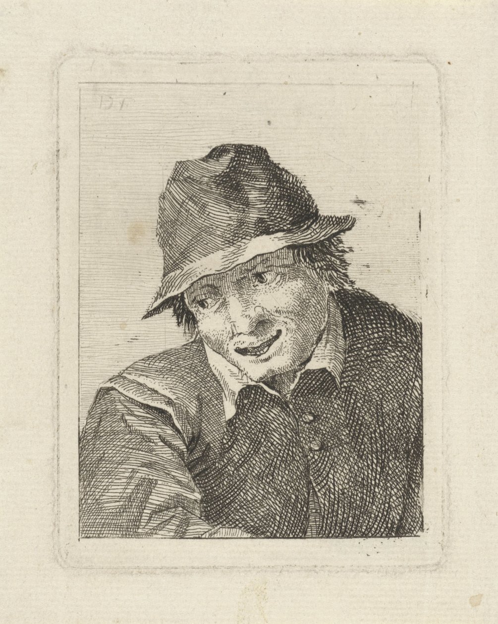 Büste eines Mannes mit Hut, nach rechts schauend von David Teniers (II)