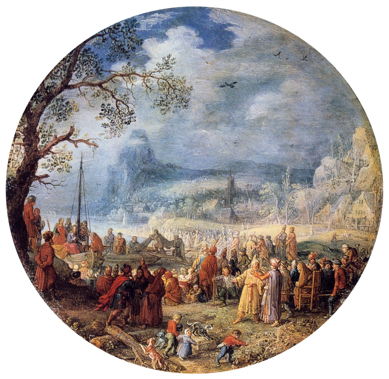 Die Predigt Christi am See Genezareth, 1623 von David Vinckboons