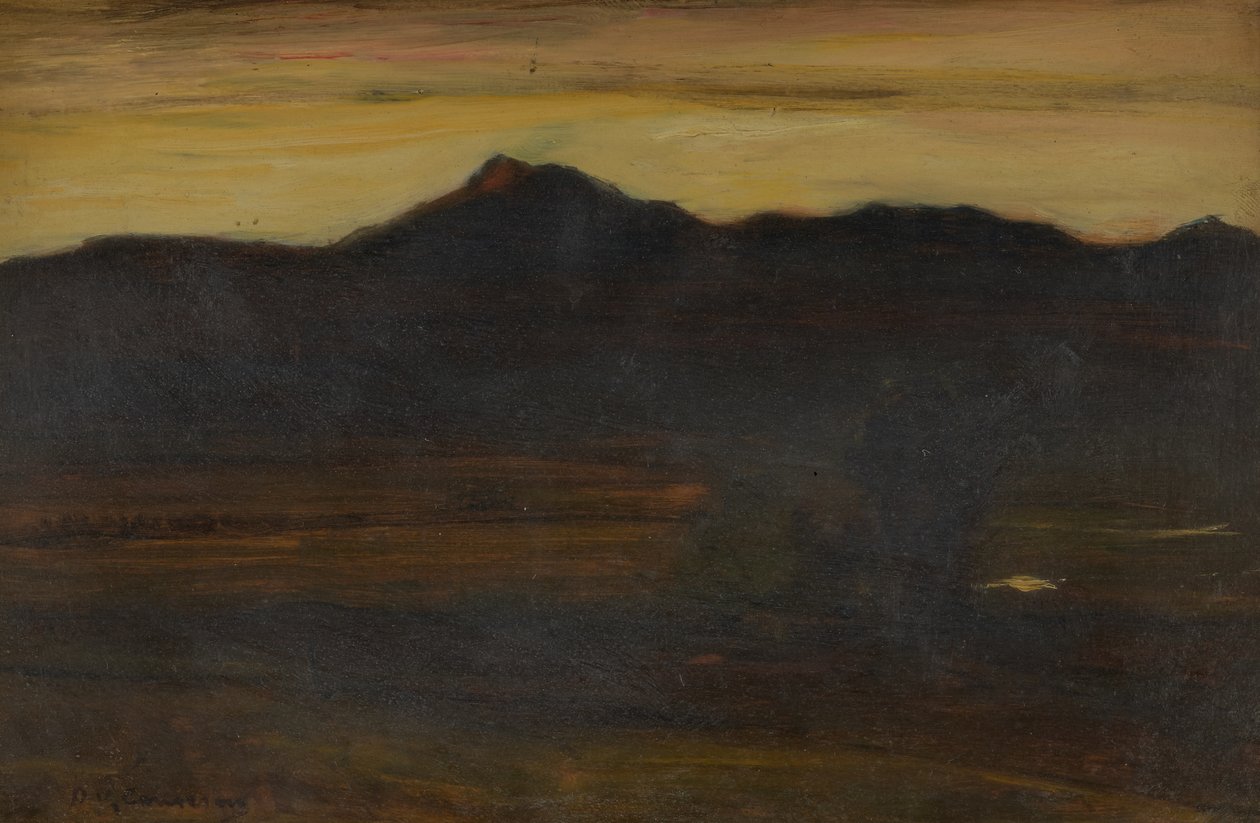 Ben Ledi, Sonnenuntergang von David Young Cameron