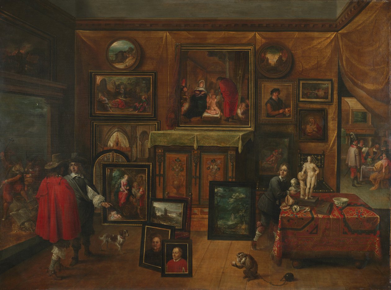 Das Innere einer Gemäldegalerie von David Teniers the Younger