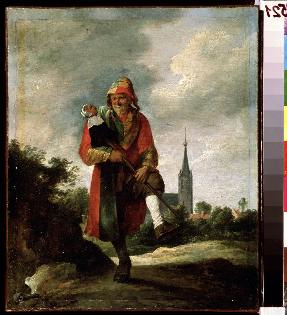 Ein Narr von David Teniers the Younger