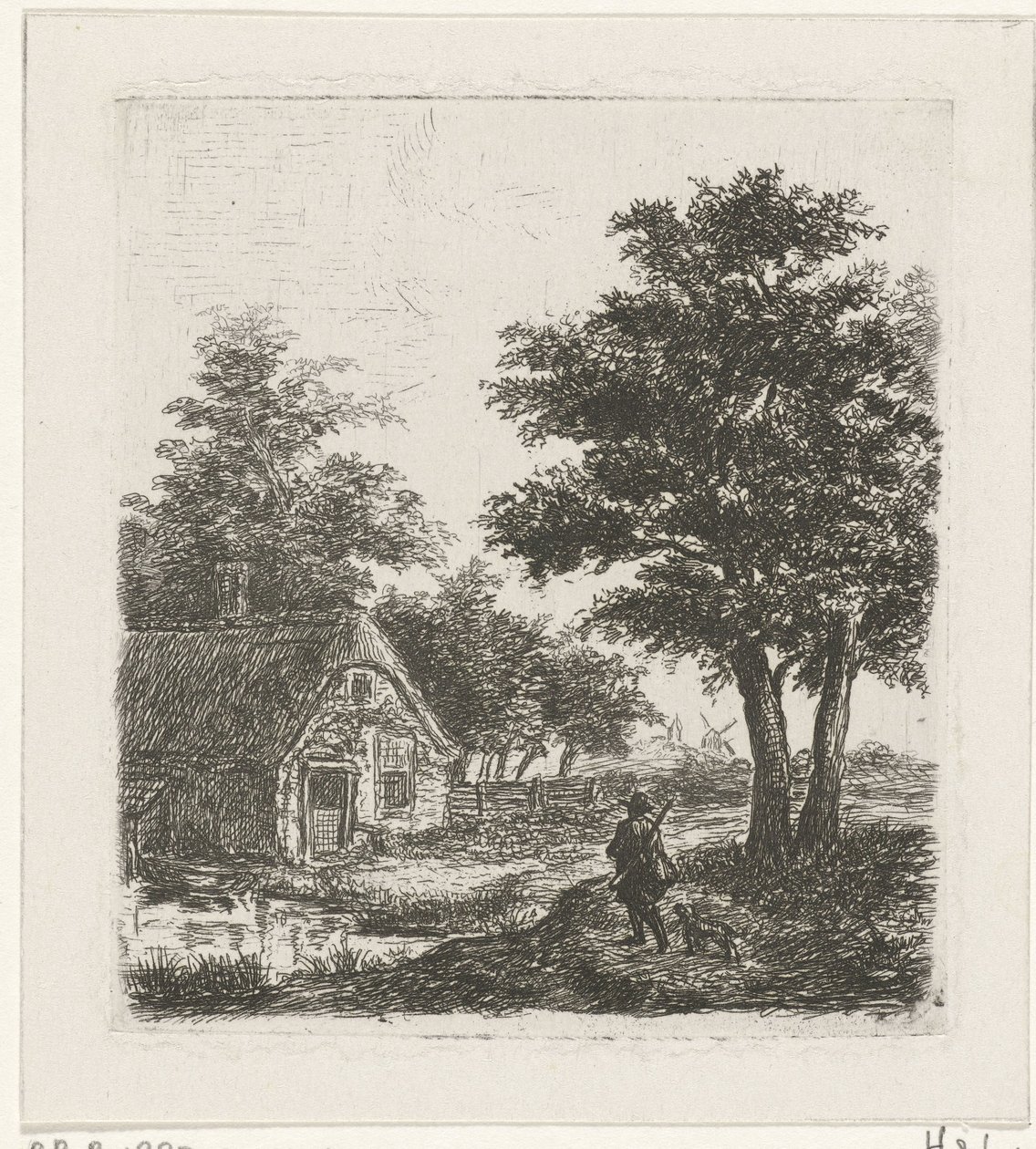 Jäger in einer Landschaft von David van der Kellen