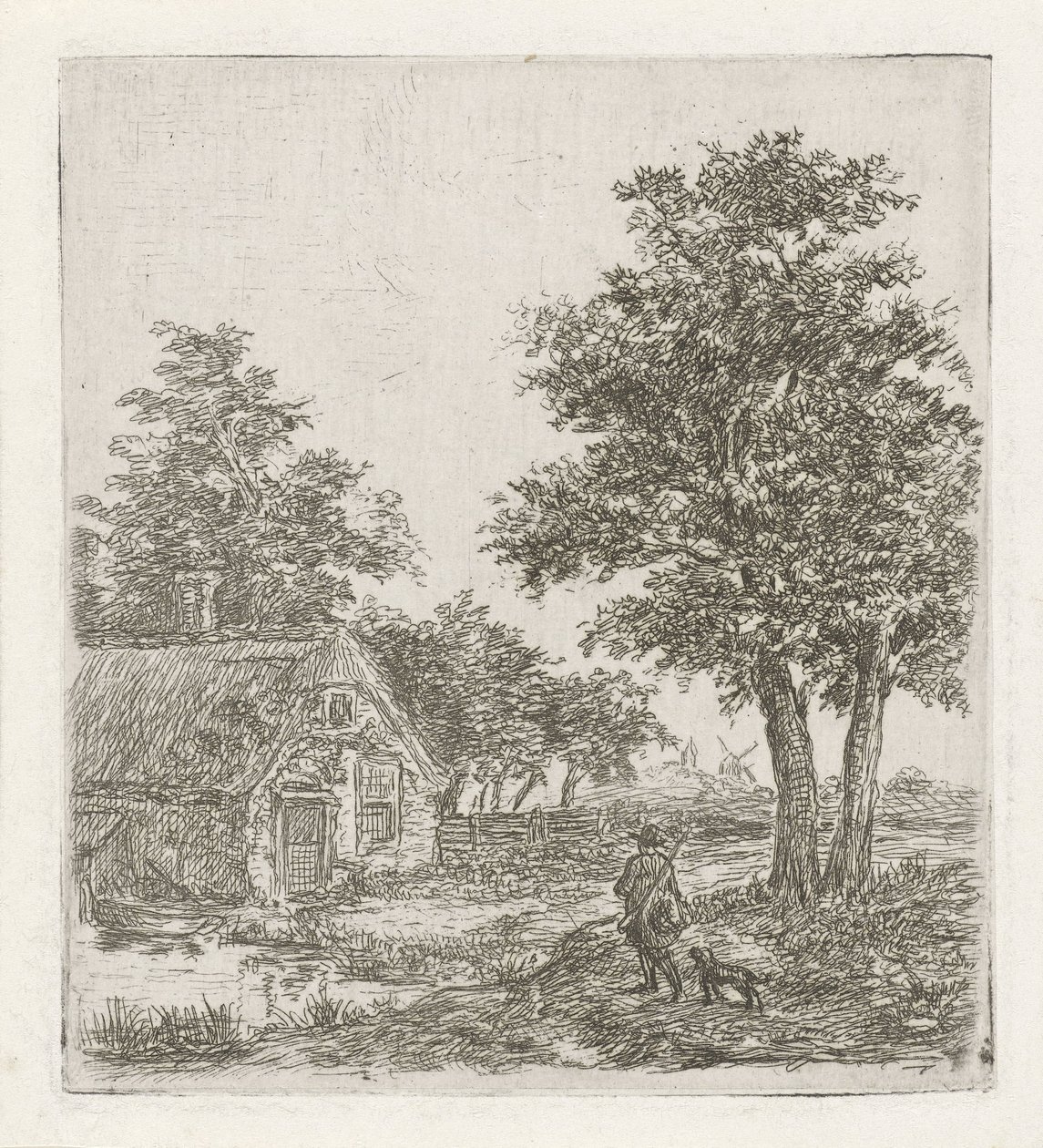 Jäger in einer Landschaft von David van der Kellen