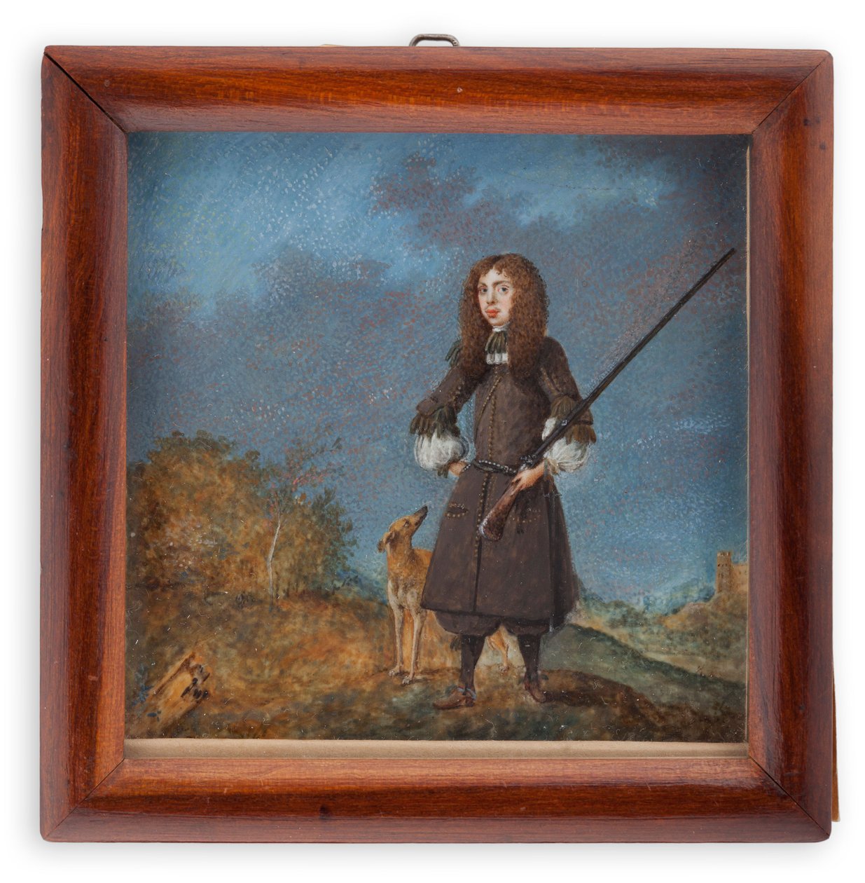 Jäger (Karl XI?) mit seinem Hund von David von Krafft