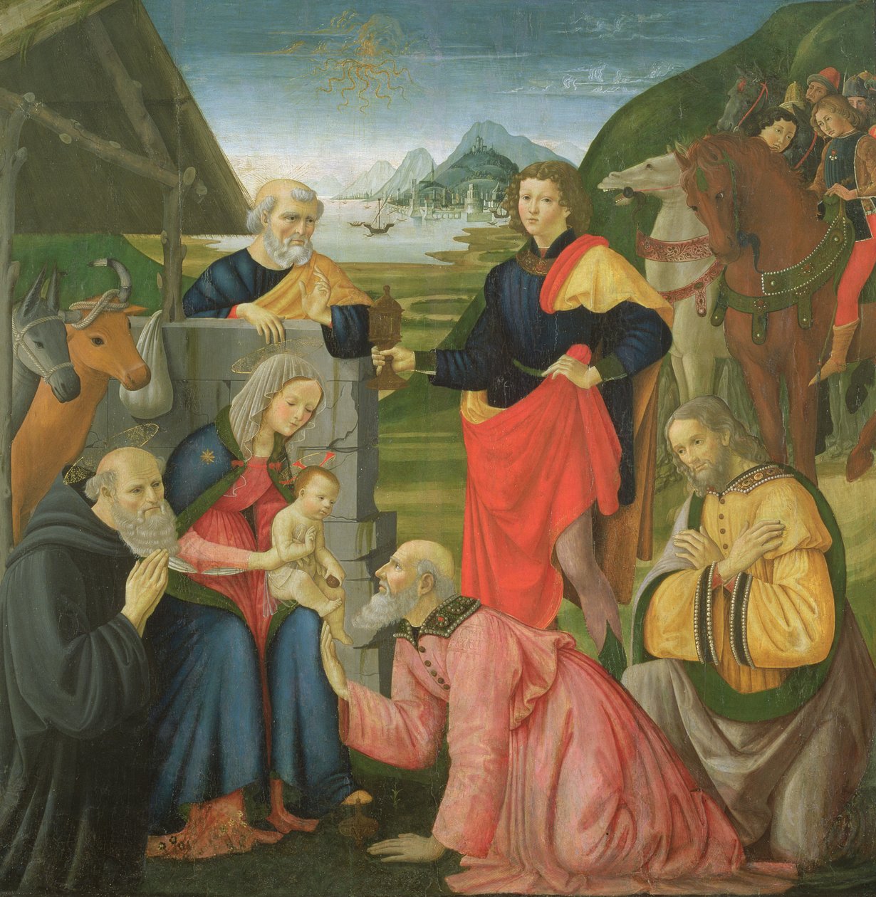 Die Anbetung der Könige von Davide and Domenico  Ghirlandaio