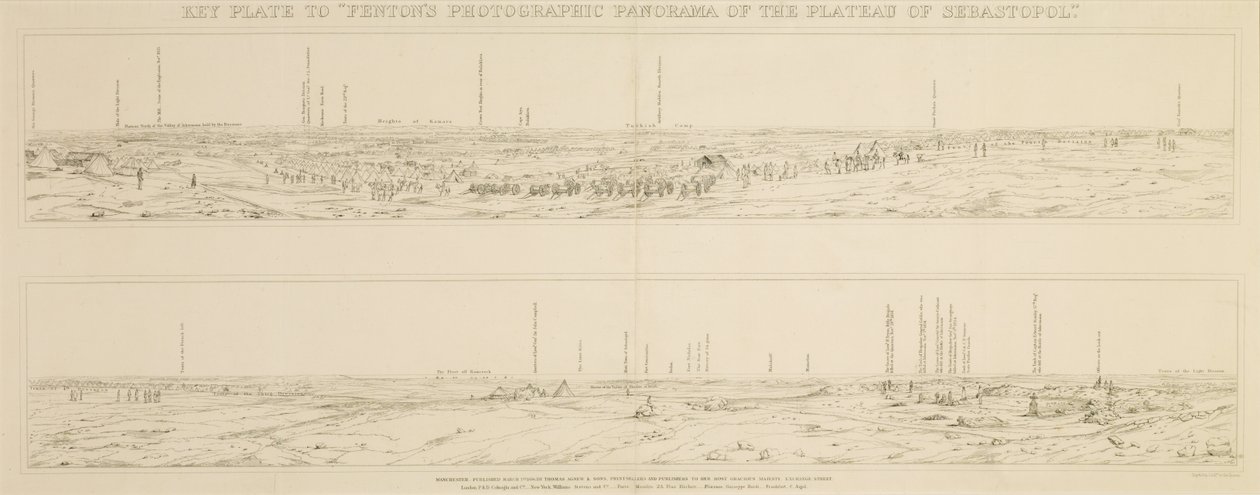 Panorama des Plateaus von Sebastopol von Day and Son