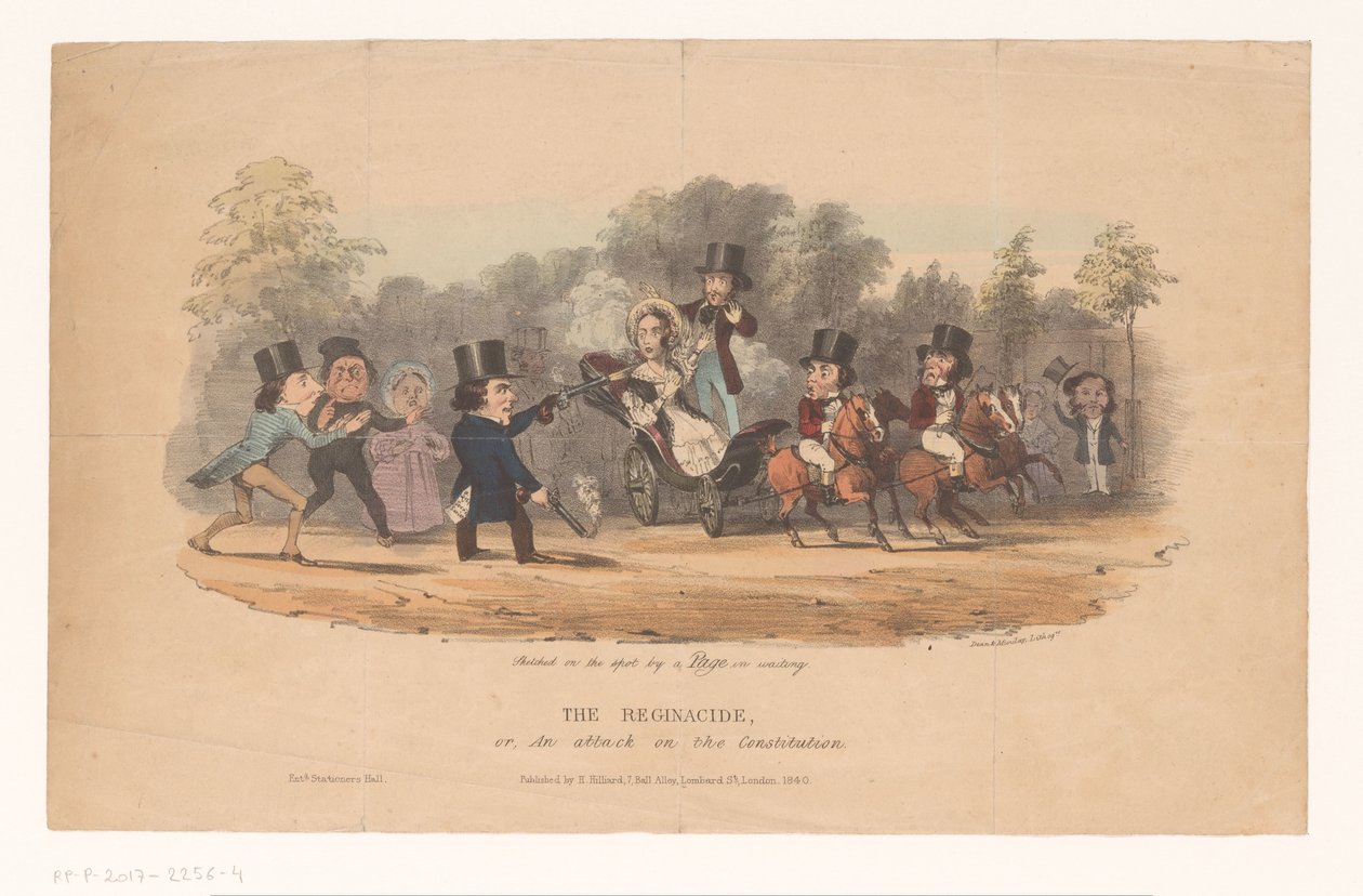 Attentat auf Königin Victoria, 1840 von Dean and Munday