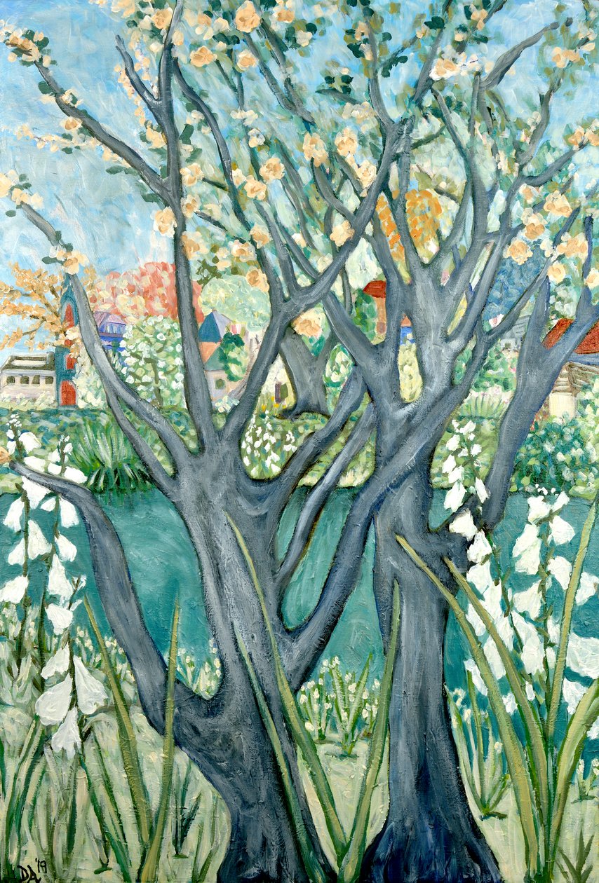 Frühlingsbäume, 2012 von Deborah Eve Alastra