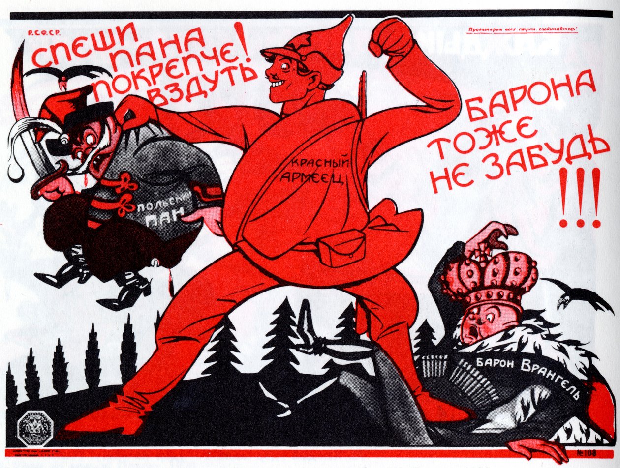 Beeil dich, gib mehr davon!.. Poster, 1920 von Deni