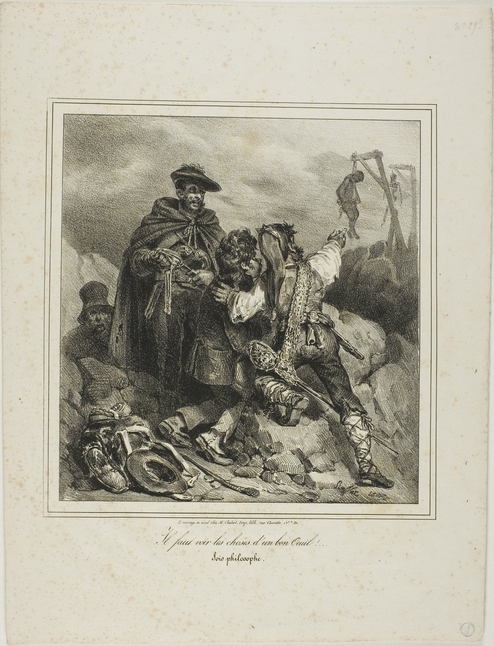 Er muss die Dinge wohlwollend sehen! von Denis Auguste Marie Raffet