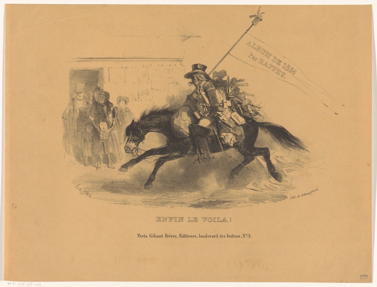 Postillon zu Pferd (Album de 1836) von Denis Auguste Marie Raffet