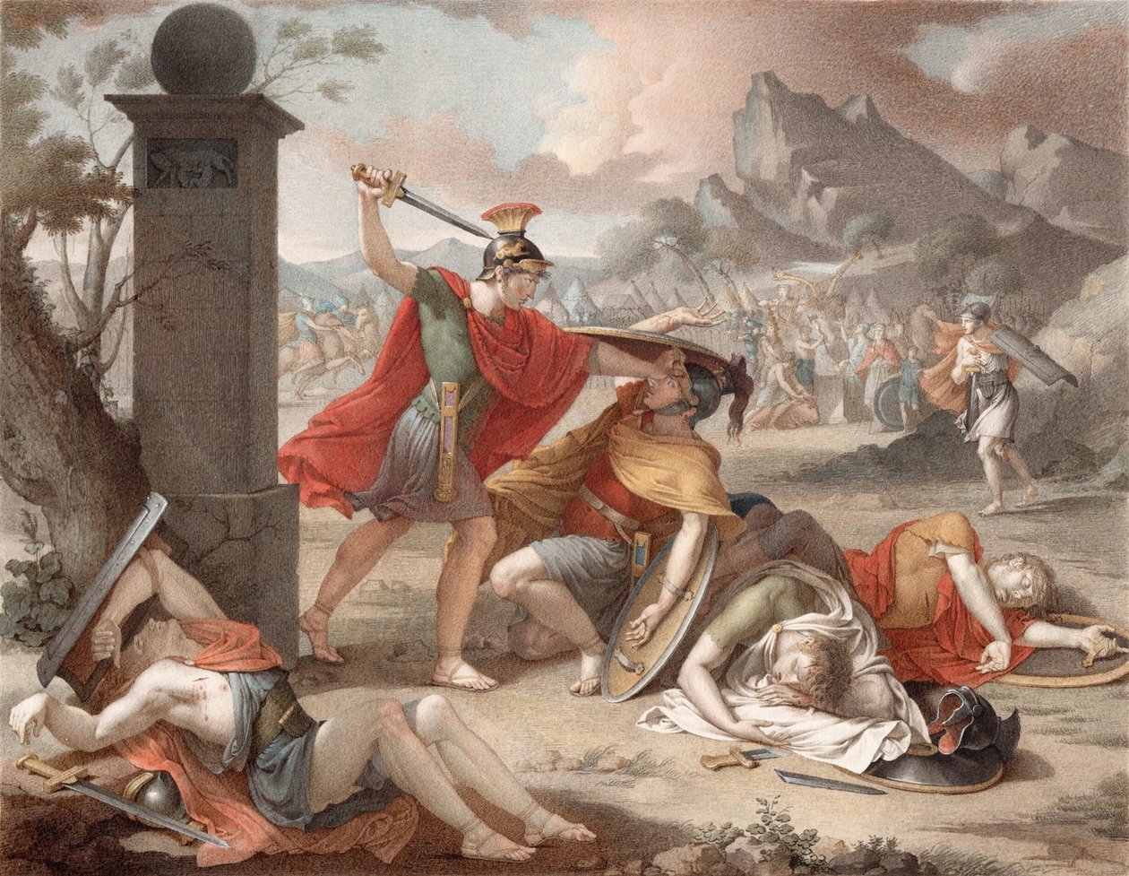 Der Kampf der Horatier und der Kuriatier von Denis Sebastien Leroy