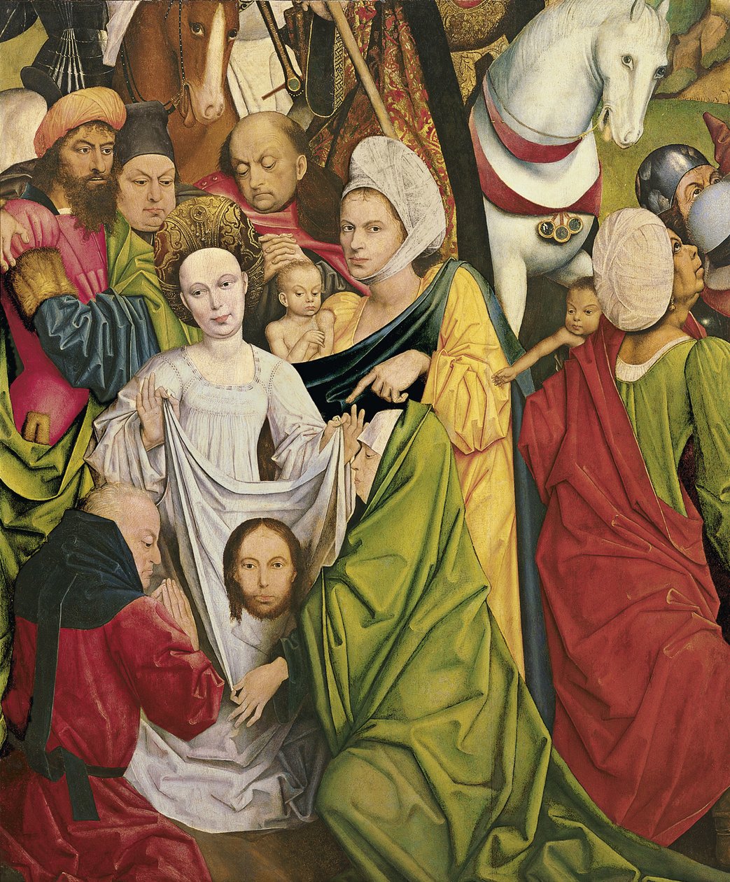 Christus trägt das Kreuz und Veronika mit dem Schweißtuch von Derick Baegert