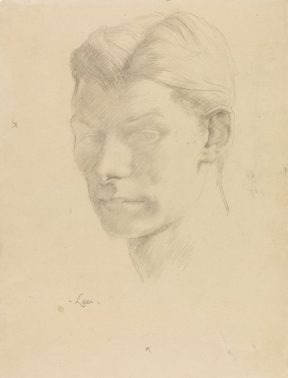 Porträt eines Mannes, ca. 1906-08 von Derwent Lees