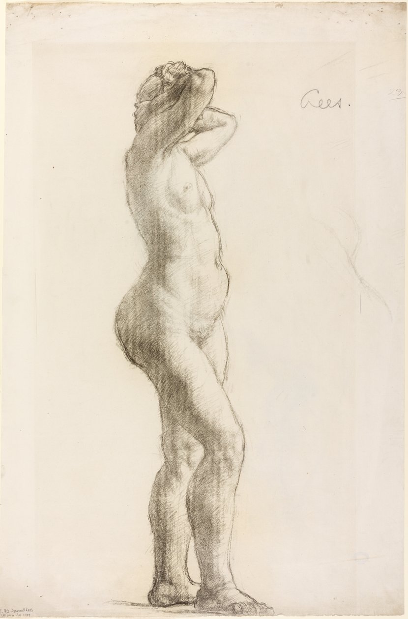 Studie einer weiblichen Figur, um 1906-07 von Derwent Lees