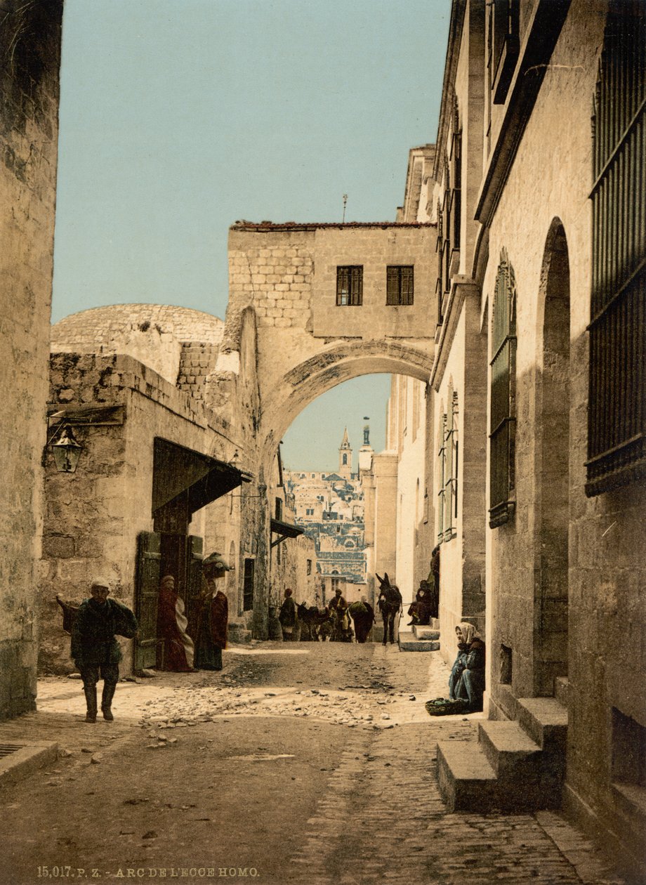 Der Bogen von Ecce Homo, Jerusalem, Heiliges Land, ca. 1890-1900 von Detroit Publishing Co.