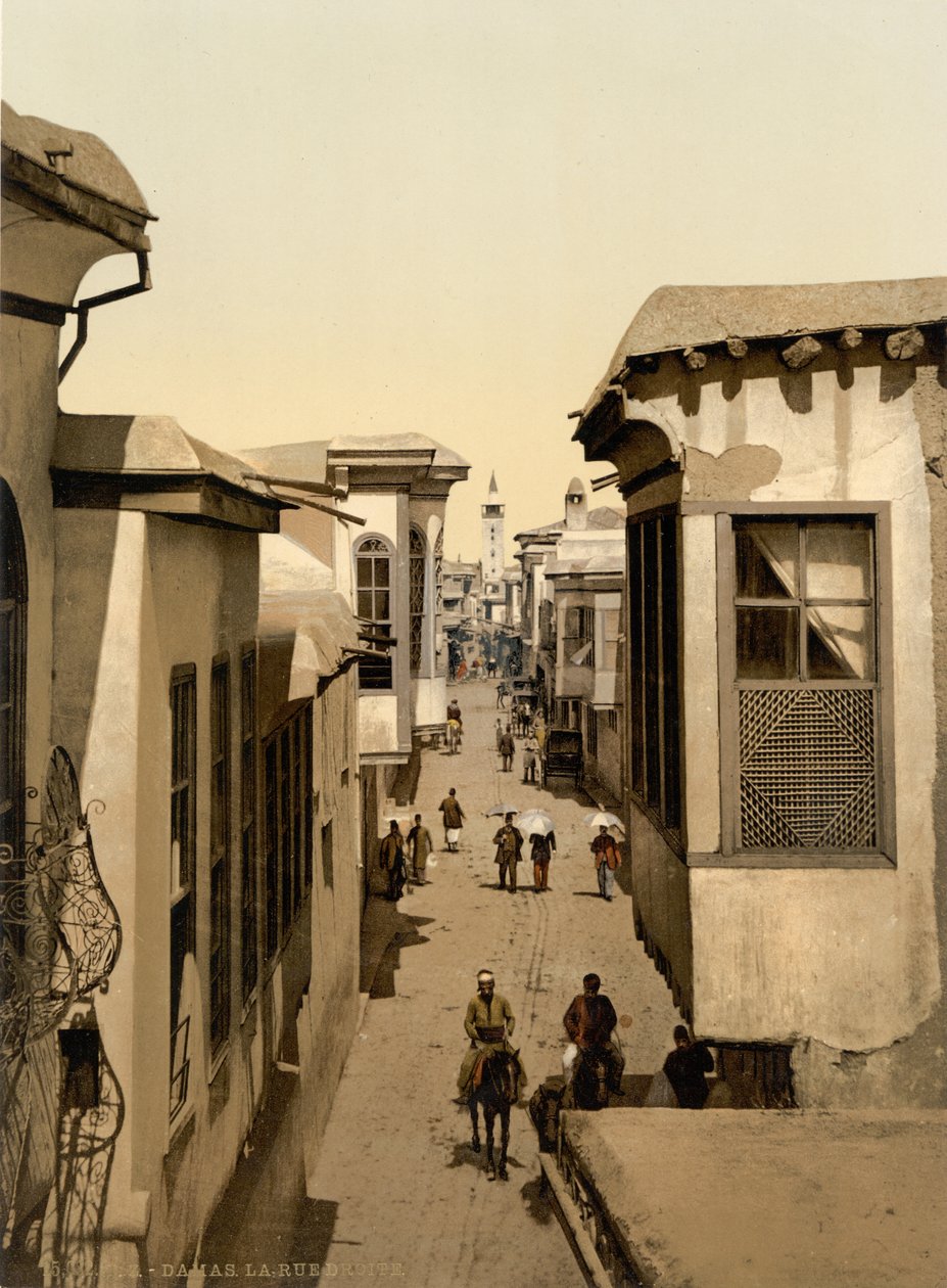 Die Straße namens Gerade, Damaskus, Heiliges Land, Syrien von Detroit Publishing Co.