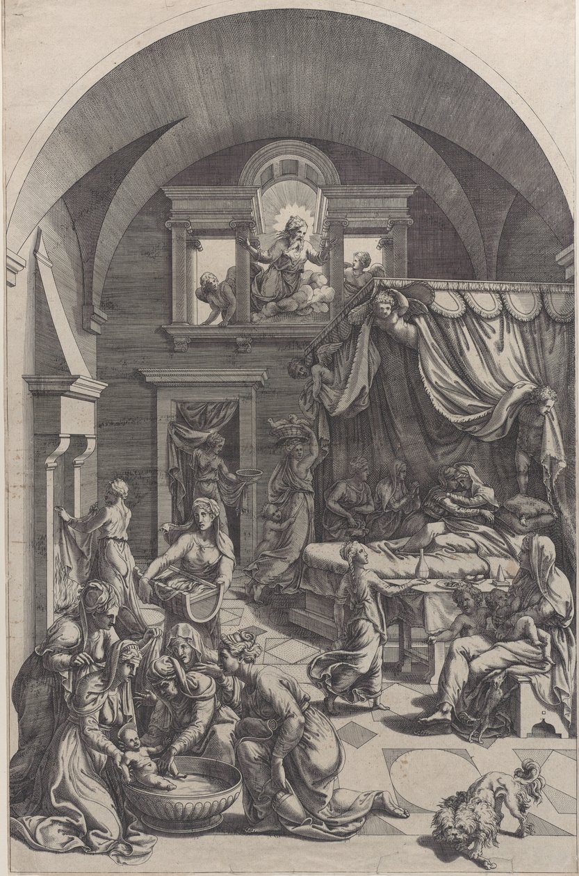 Geburt des Heiligen Johannes des Täufers, 1555-1588 von Diana Mantuana