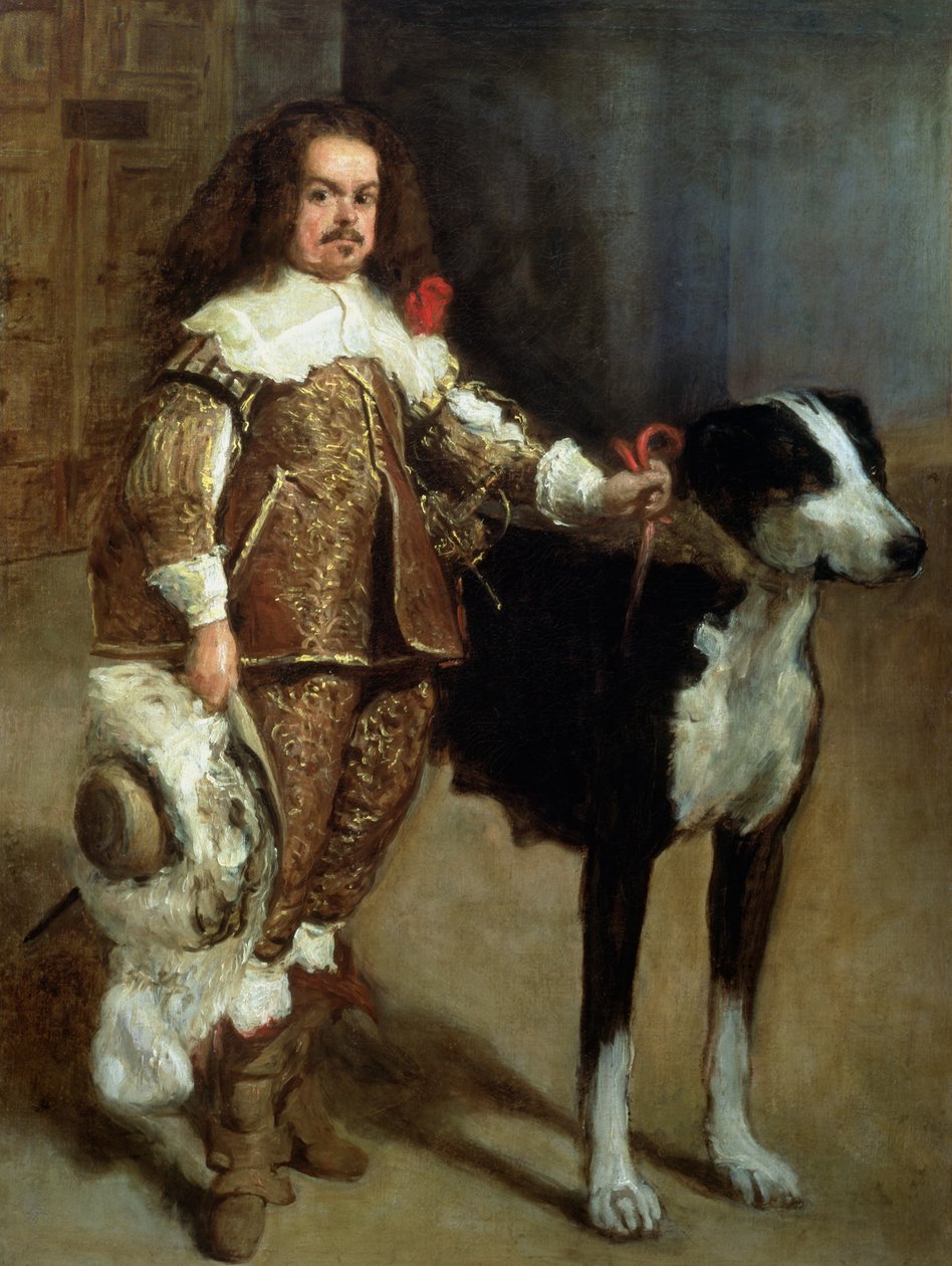 Ein Spaßmacher, manchmal fälschlicherweise Antonio der Engländer genannt von Diego Velázquez