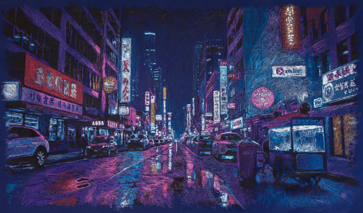 Reize auf einer Allee in HK von Diego Beyro