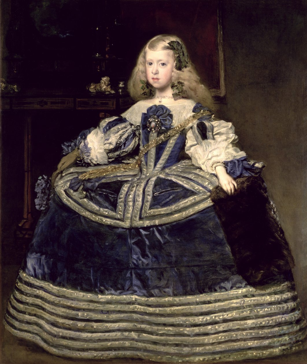 Infantin Margarita Teresa in einem blauen Kleid von Diego Velázquez