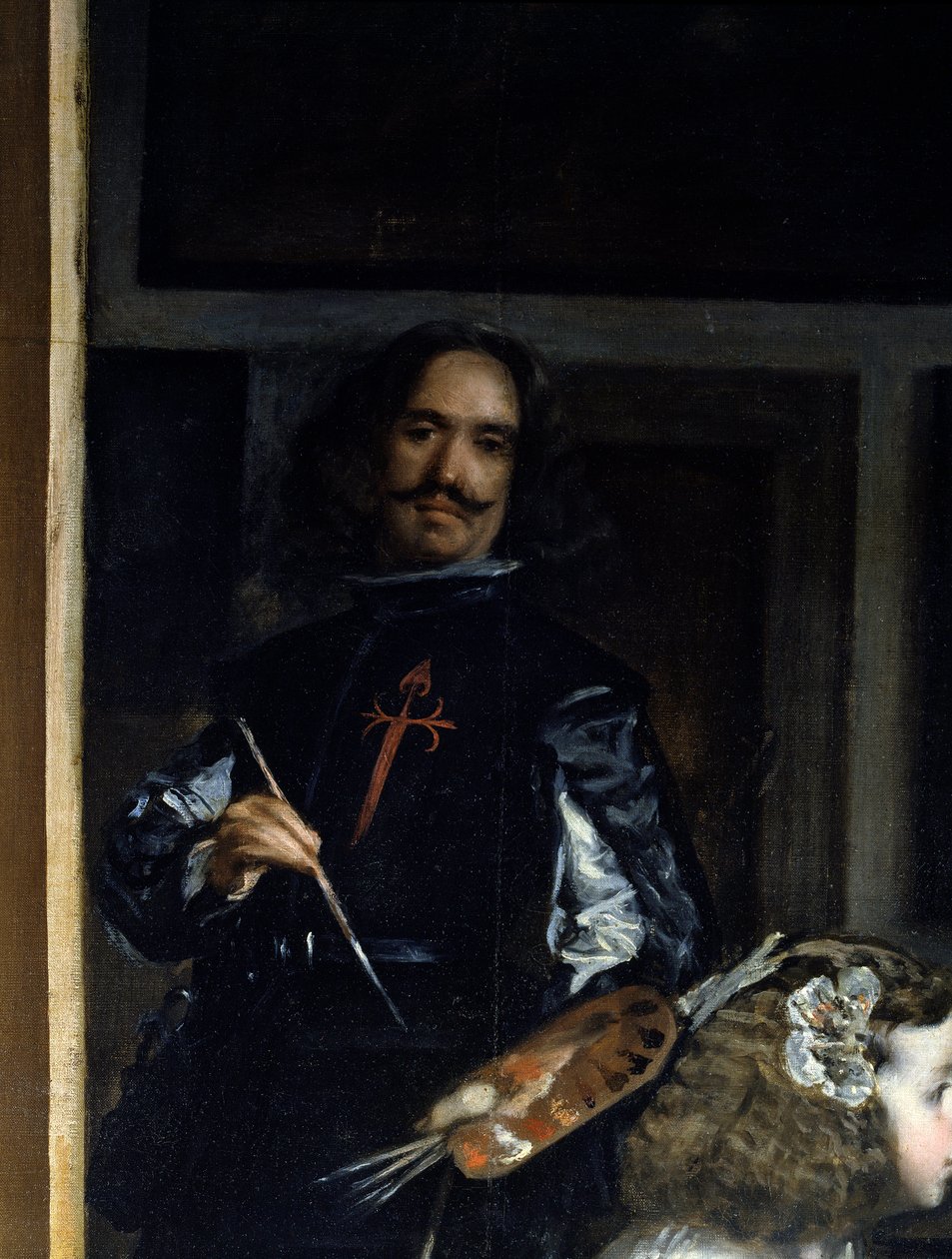 Las Meninas (Detail) von Diego Rodriguez de Silva y Velazquez