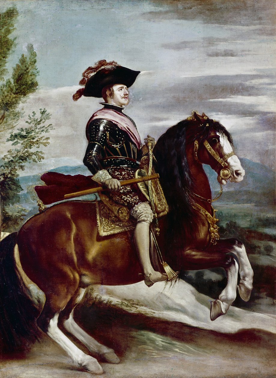 Porträt von Philipp IV. zu Pferd, ca. 1635 von Diego Rodriguez de Silva y Velazquez