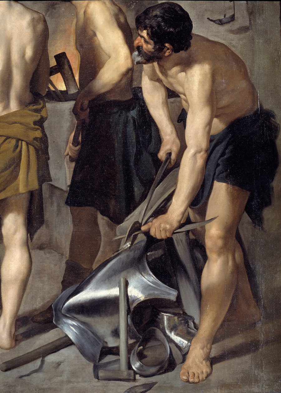 Vulkans Schmiede (Detail) von Diego Velázquez