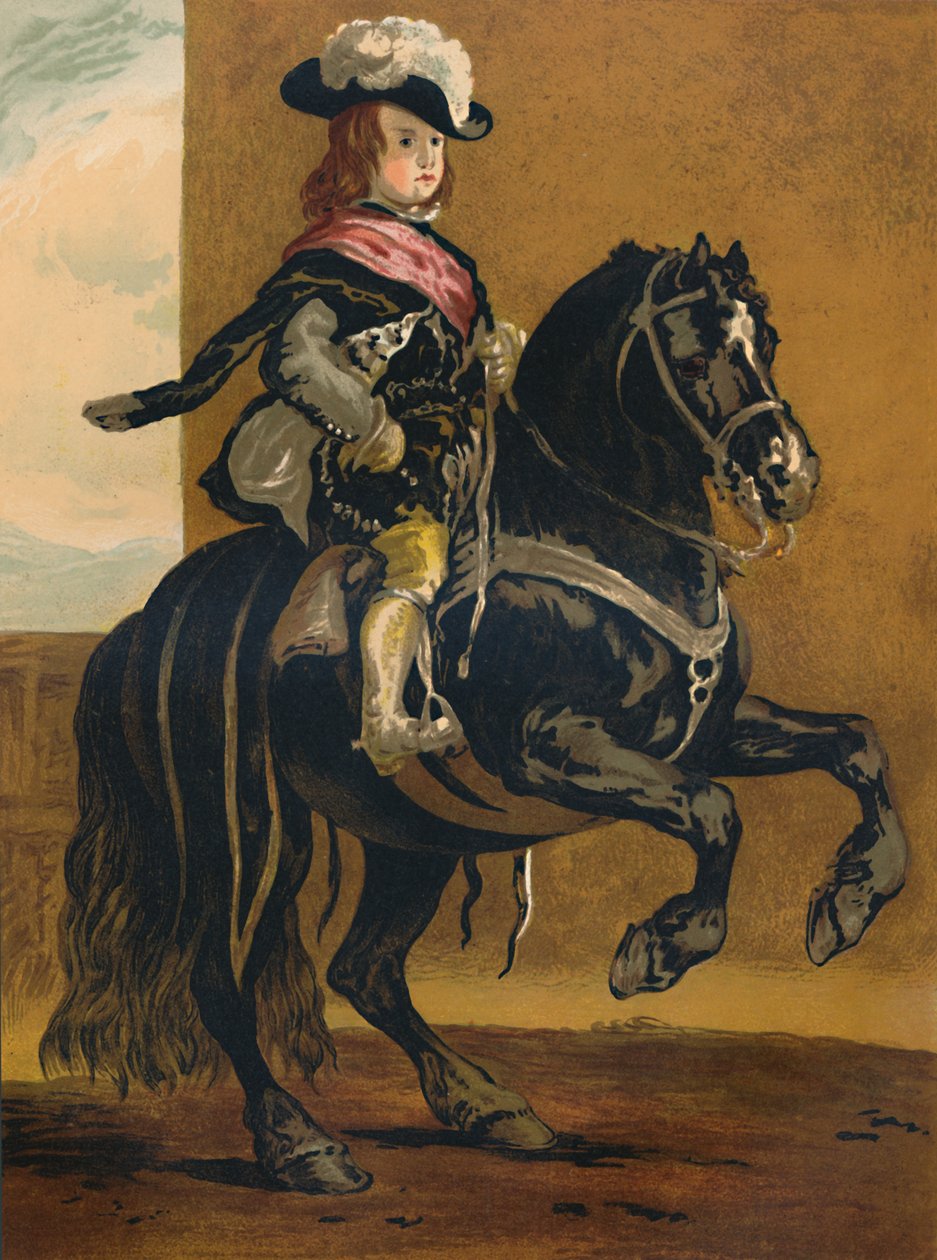 Ein Schüler der Haute Ecole - Don Balthazar, Infant von Spanien, ca. 1640, ca. 1879 von Diego Velázquez