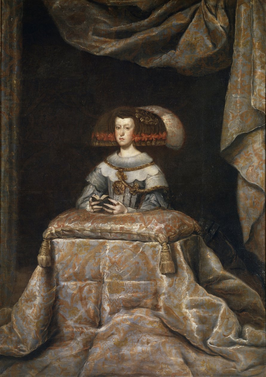 Porträt von Mariana von Österreich, betend, ca. 1655 von Diego Velázquez