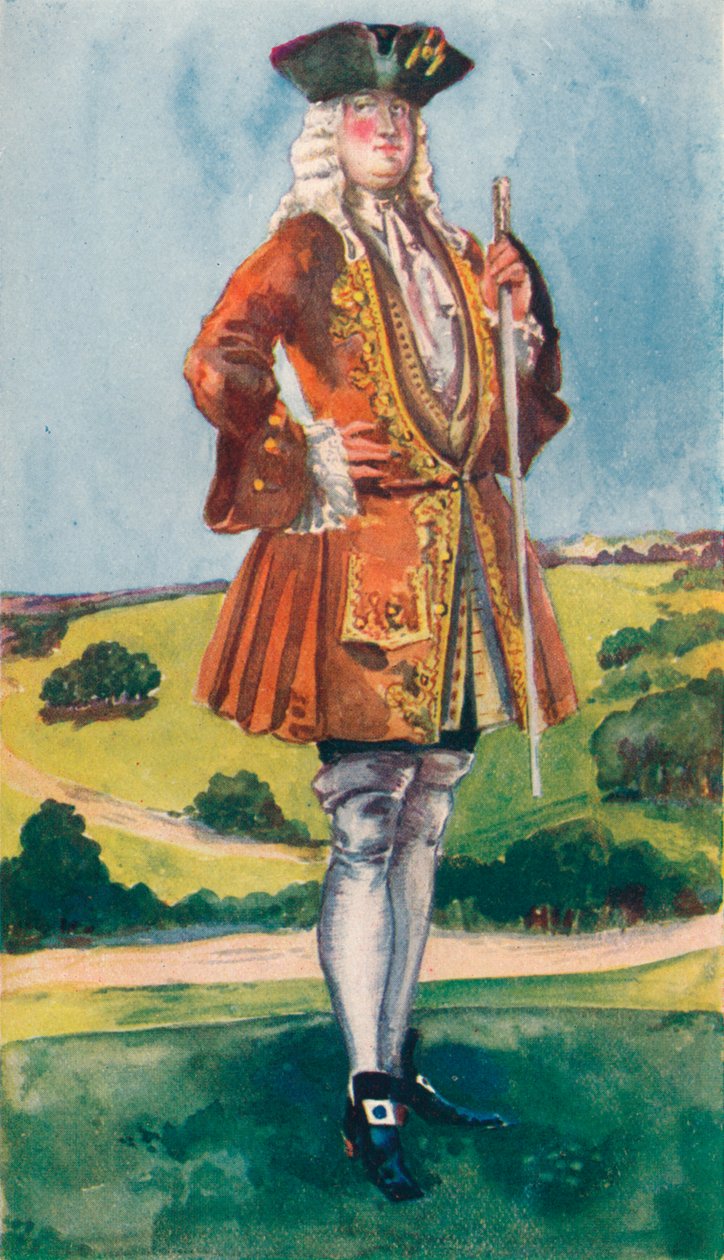 Ein Mann aus der Zeit von George I, 1907 von Dion Clayton Calthrop