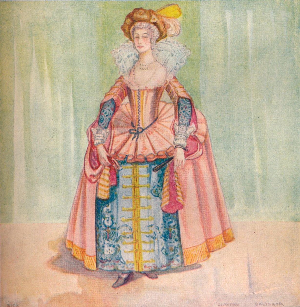 Eine Frau aus der Zeit von James I, 1907 von Dion Clayton Calthrop