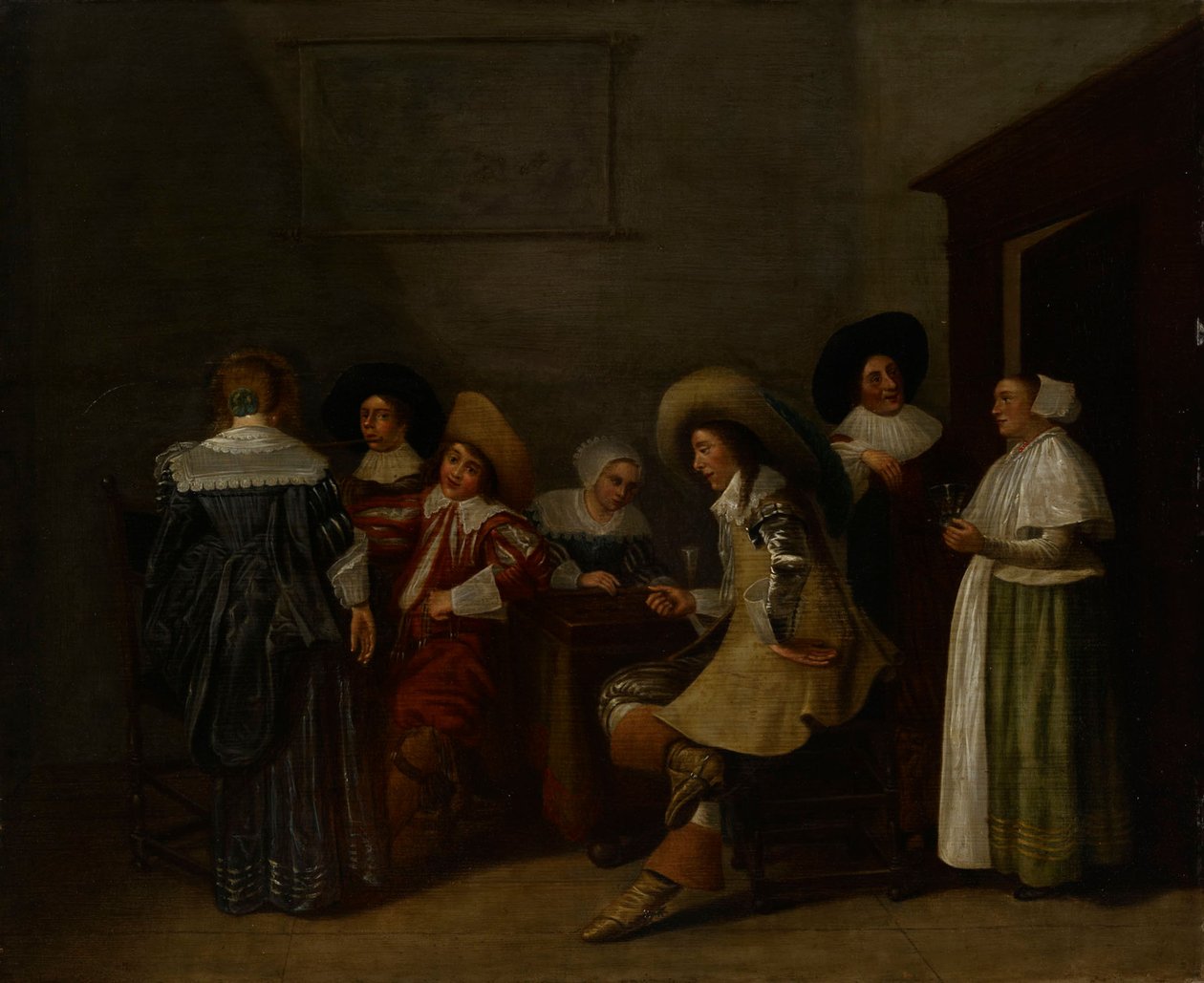Eine fröhliche Gesellschaft von Dirck Hals