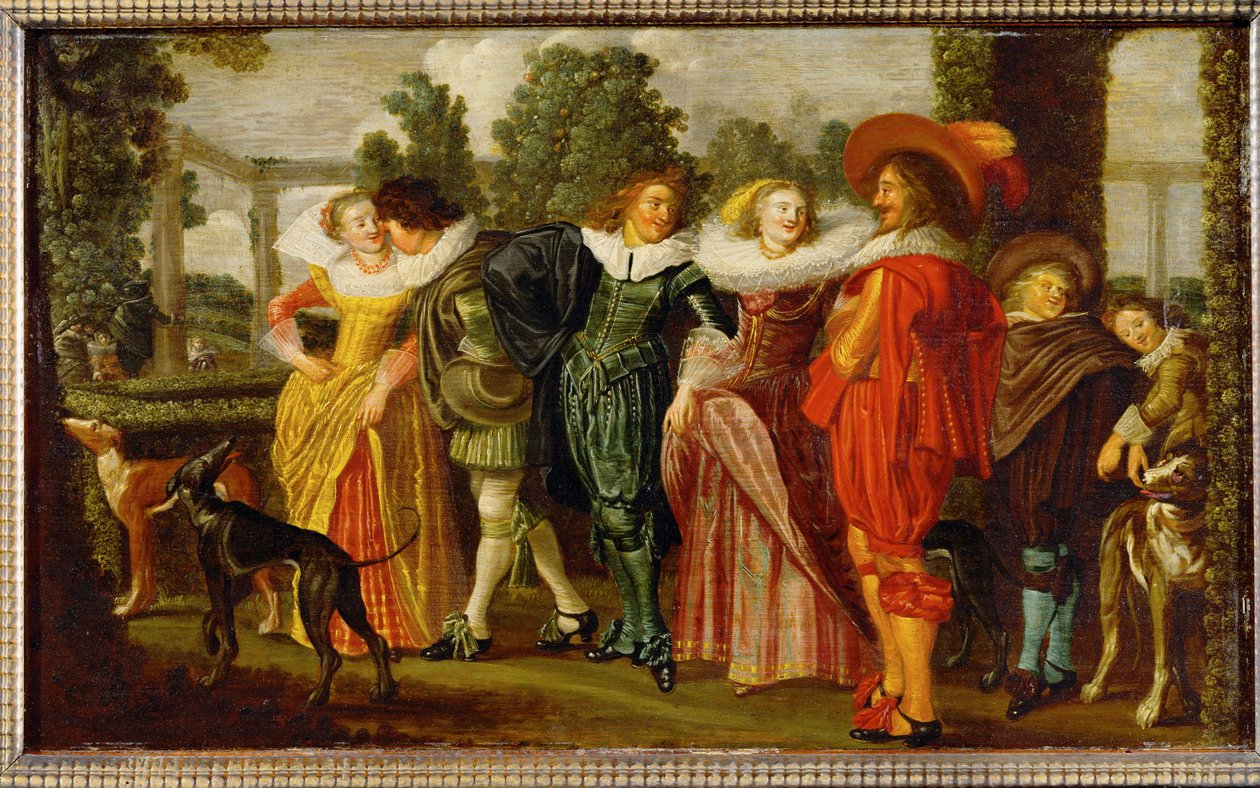 Spaziergang im Garten von Dirck Hals