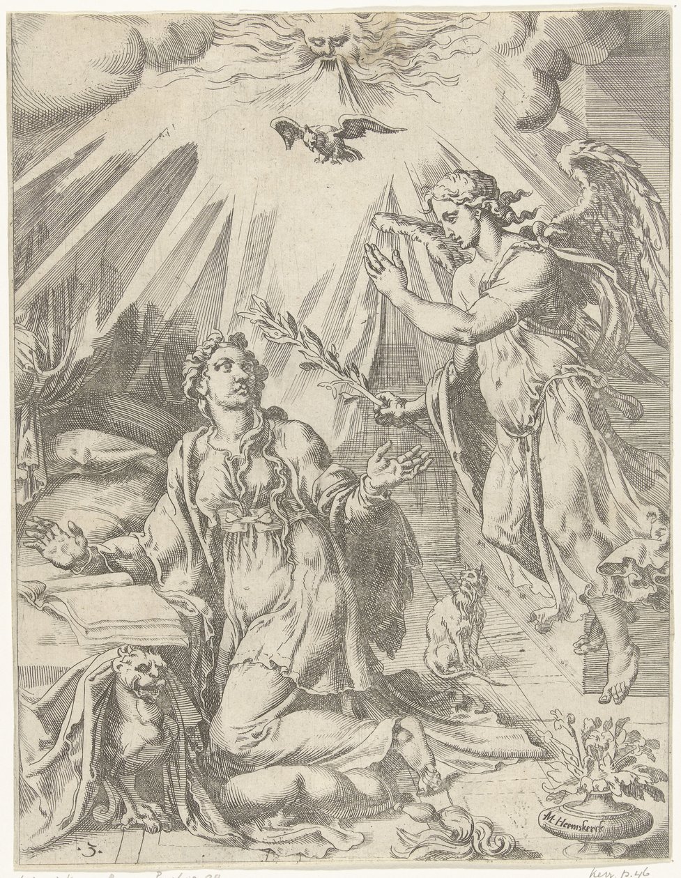 Verkündigung von Dirck Volckertsz. Coornhert (attributed to)