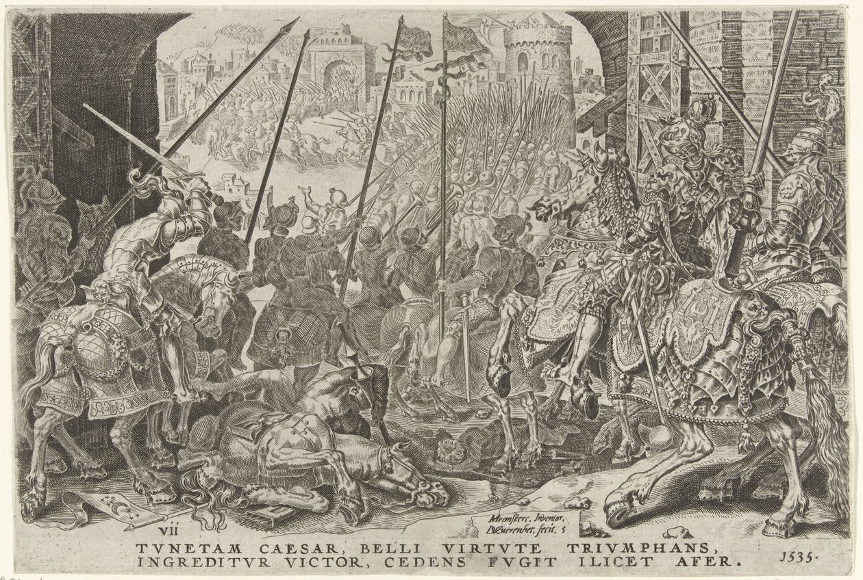 Einnahme von Tunis, 1535 von Dirck Volckertsz. Coornhert