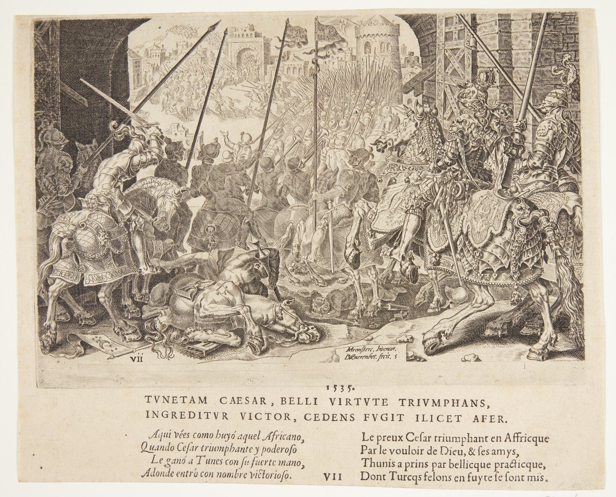 Die Siege von Kaiser Karl V. von Dirck Volckertsz. Coornhert