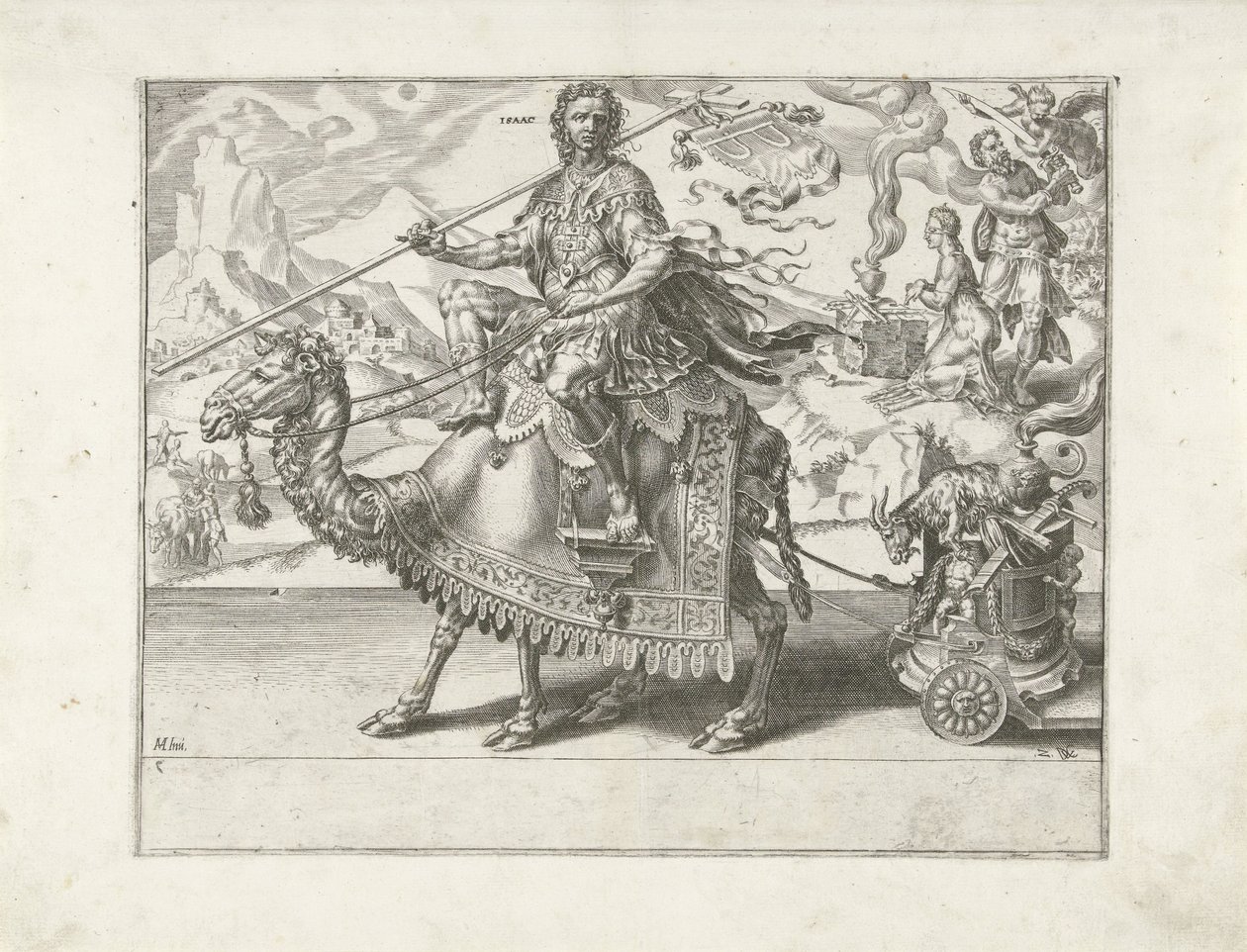 Triumph von Isaak (Triumph der Geduld) von Dirck Volckertsz. Coornhert