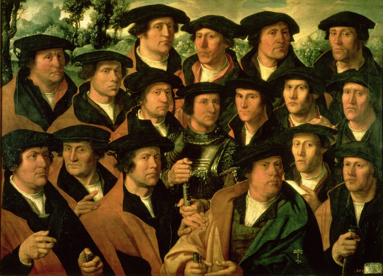 Gruppenporträt der Schützengesellschaft von Amsterdam, 1532 von Dirk Jacobsz