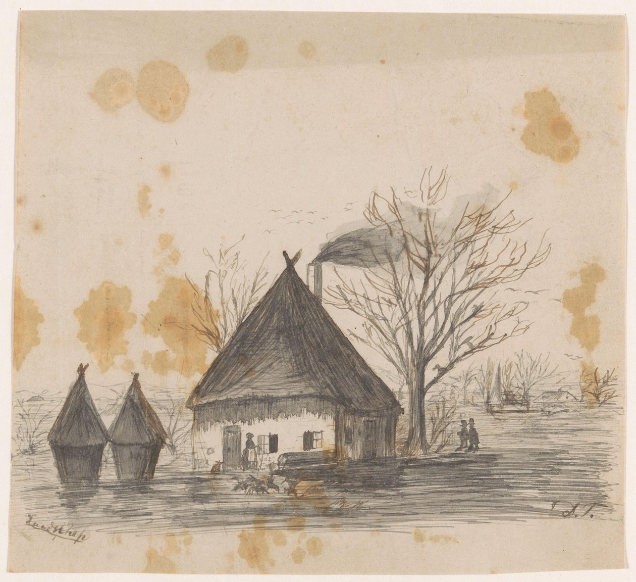 Landschaft von Dirk Arnoldus Tavenraat (signed by artist)