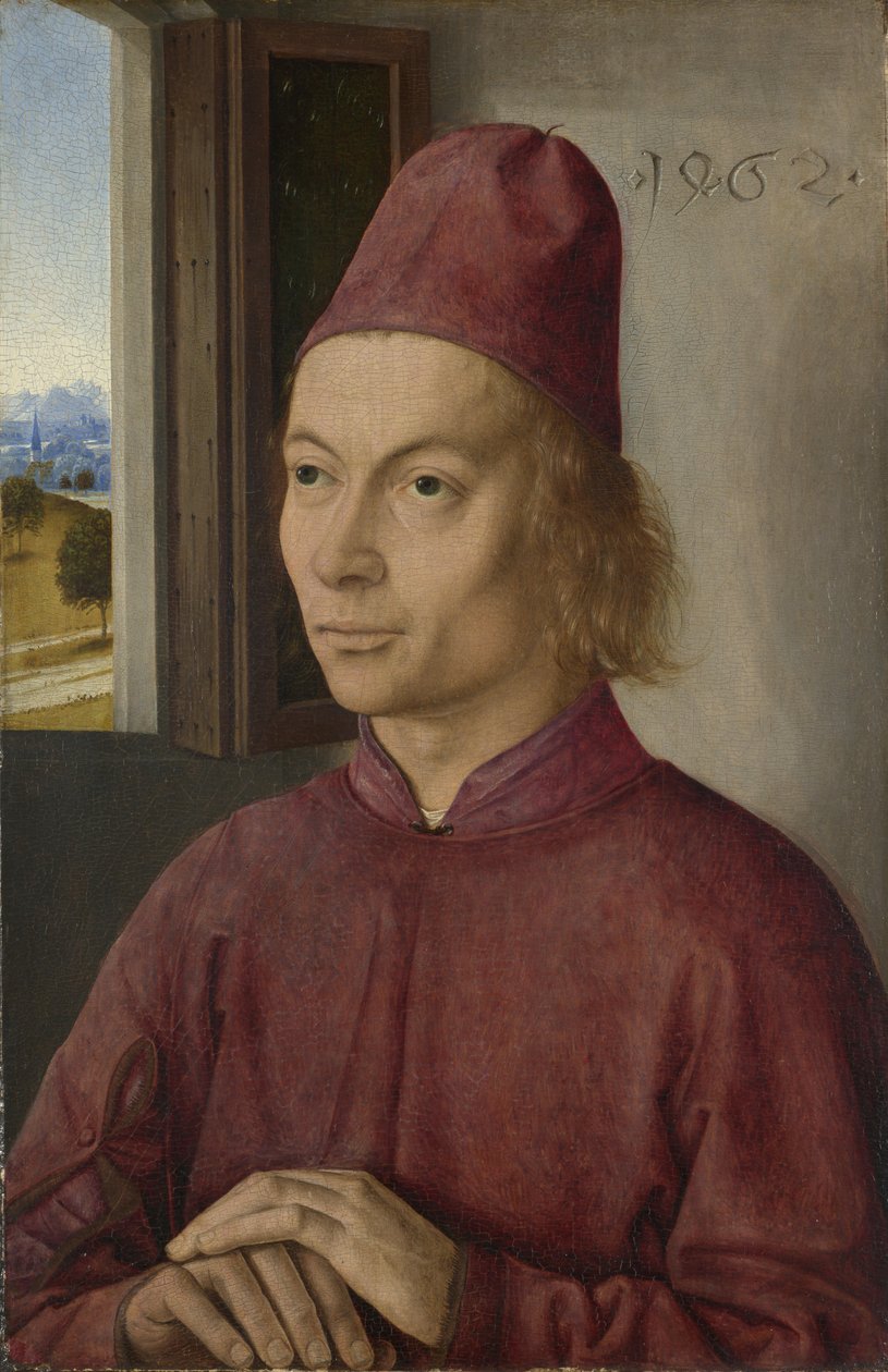 Porträt eines Mannes Jan van Winckele, 1462 von Dirk Bouts