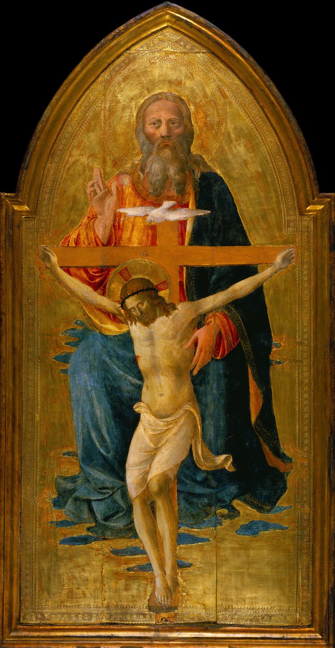 Heilige Dreifaltigkeit mit Heiligen, ca. 1470-75 von Domenico di Michelino