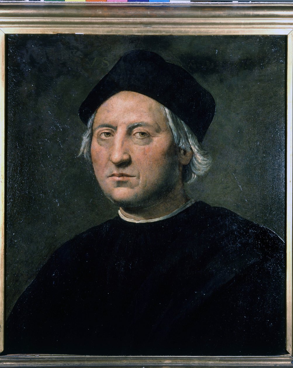 Porträt von Christoph Kolumbus - zugeschrieben Ghirlandaio, Schifffahrtsmuseum von Genua - Pegli von Domenico (attr.to) Ghirlandaio