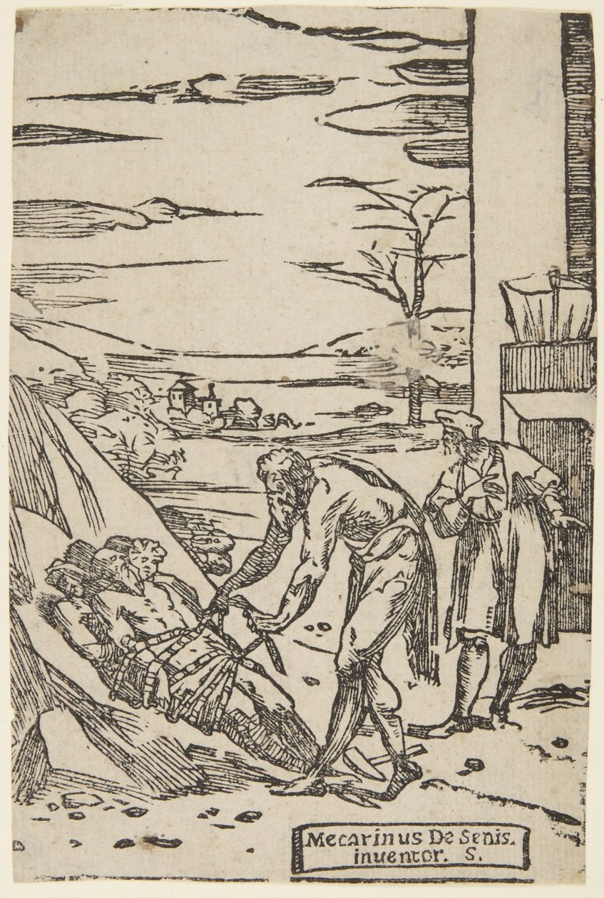 Der Barbier, aus der Serie Die alchemistischen Eigenschaften der Metalle von Domenico Beccafumi